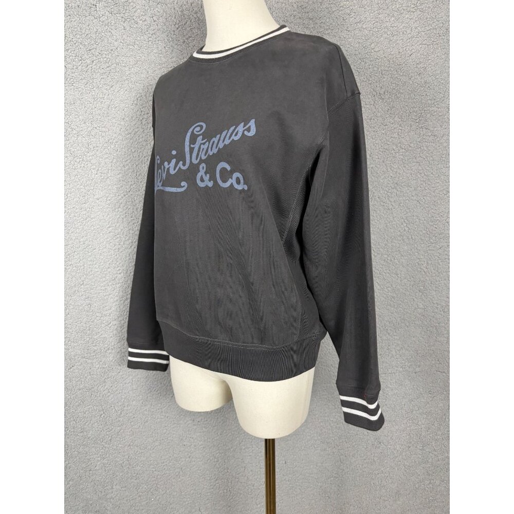 Levi's Women's Heritage Sport Logo Long-Sleeve Sweatshirt Black Size XS NWT's. - Picture 4 of 8